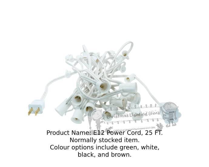 E12 Power Cord 25 FT